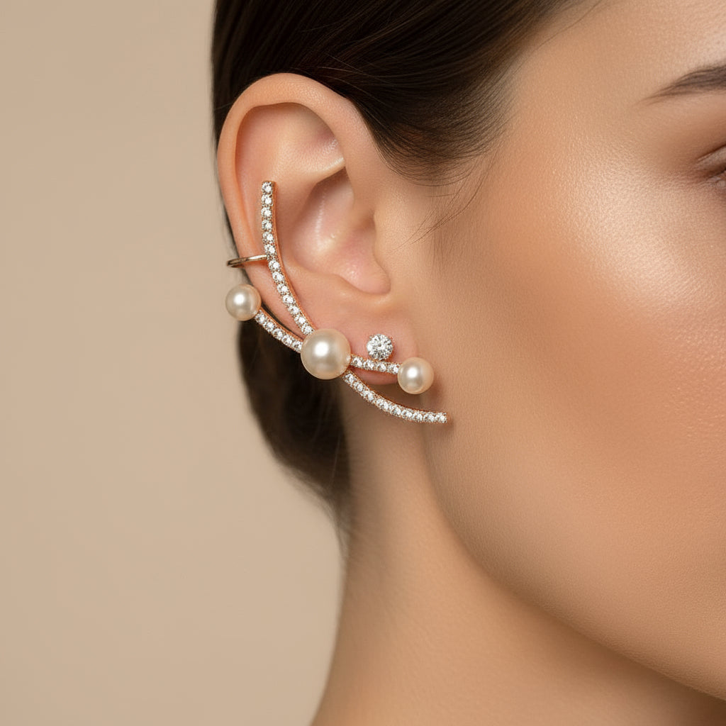 peral sparkle Earcuff