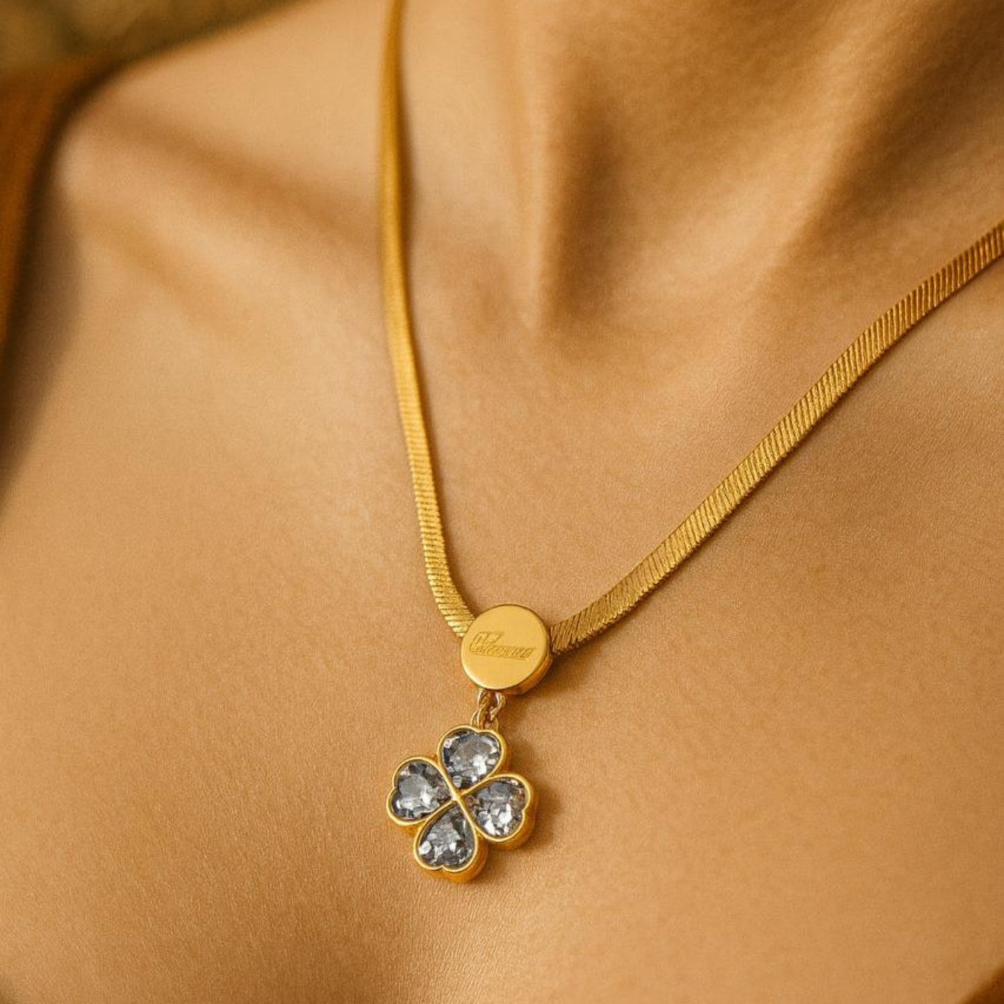 gold plated Vintage heart Chain