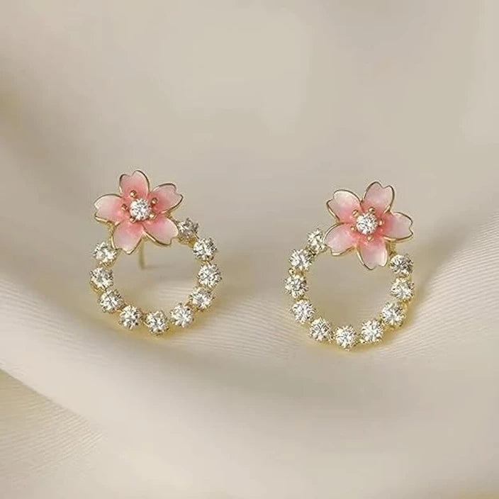 White Flower Korean Stud