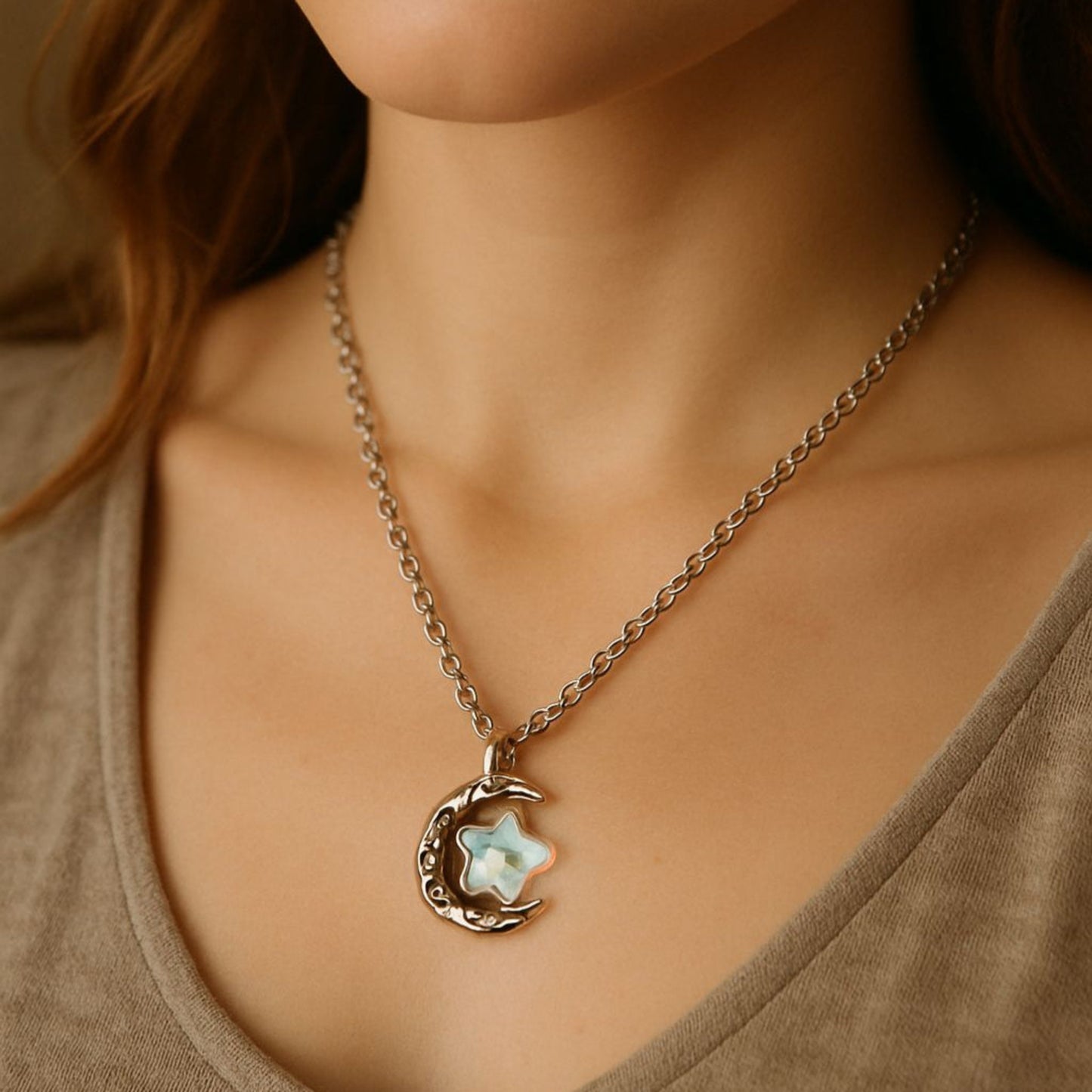 Moon Star Necklace