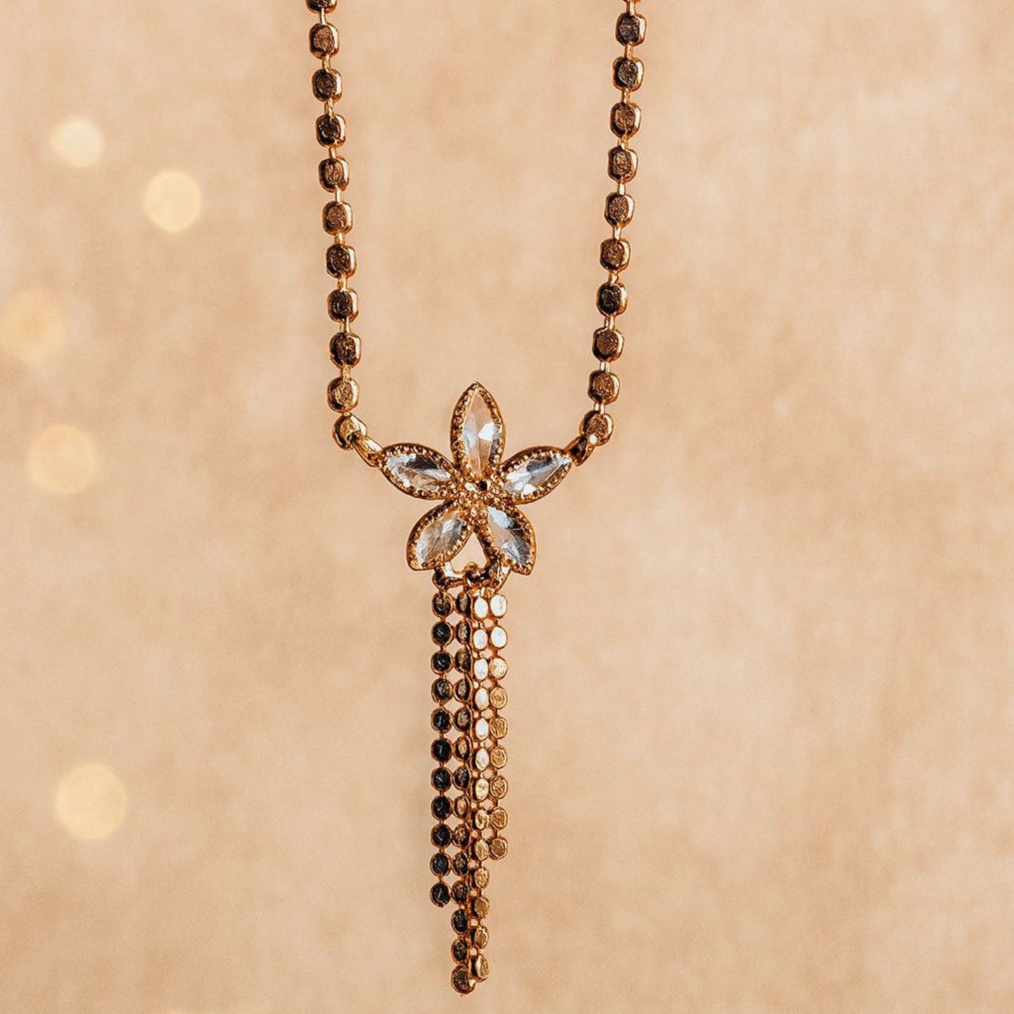Rosegold Floral Pendant