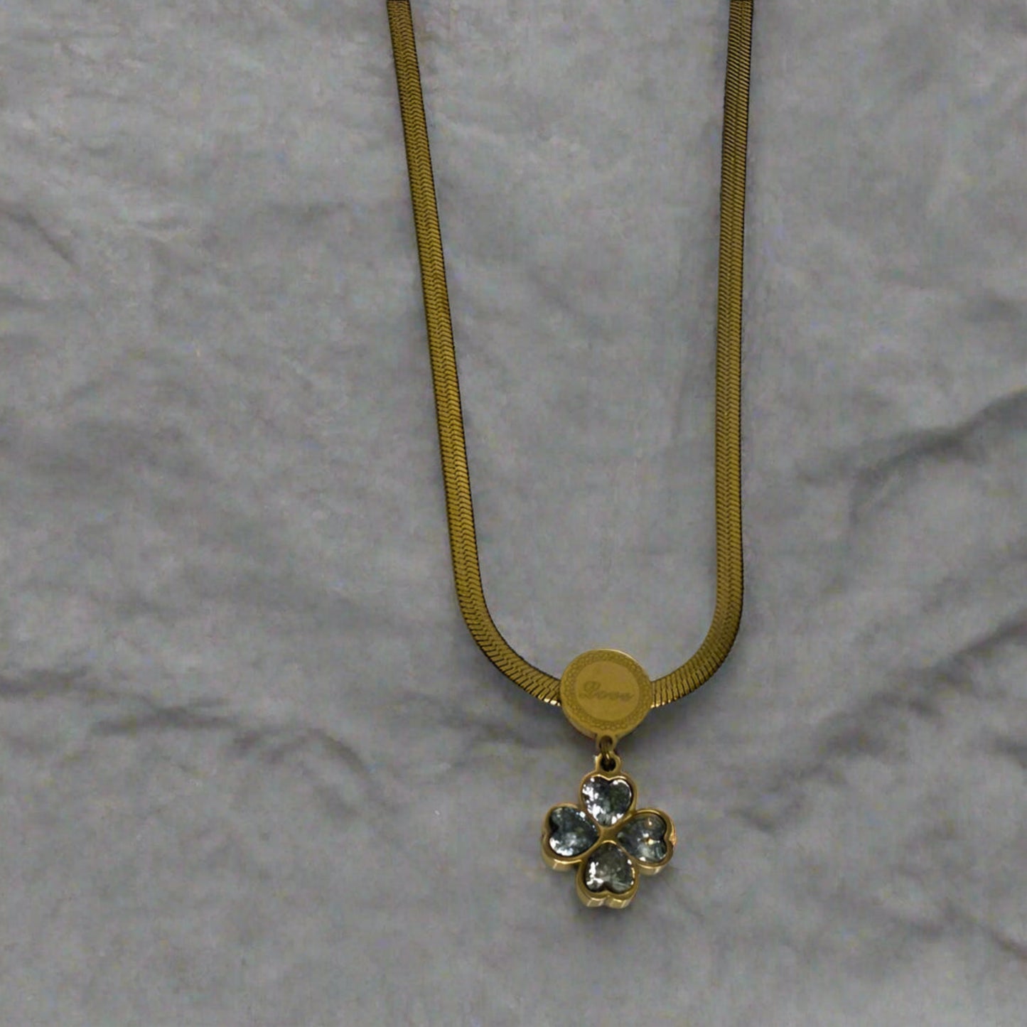 gold plated Vintage heart Chain