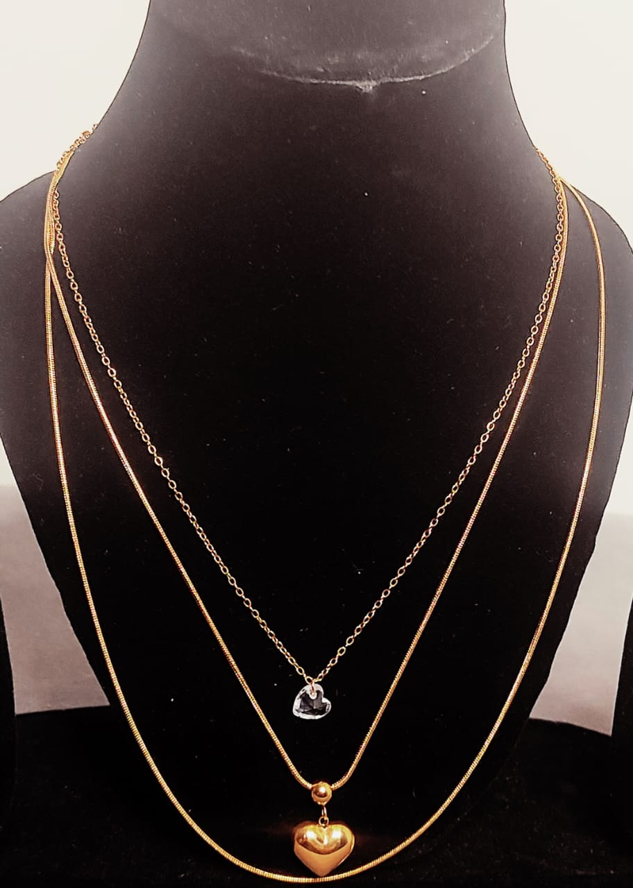 Two layer anti tarnesh pendant