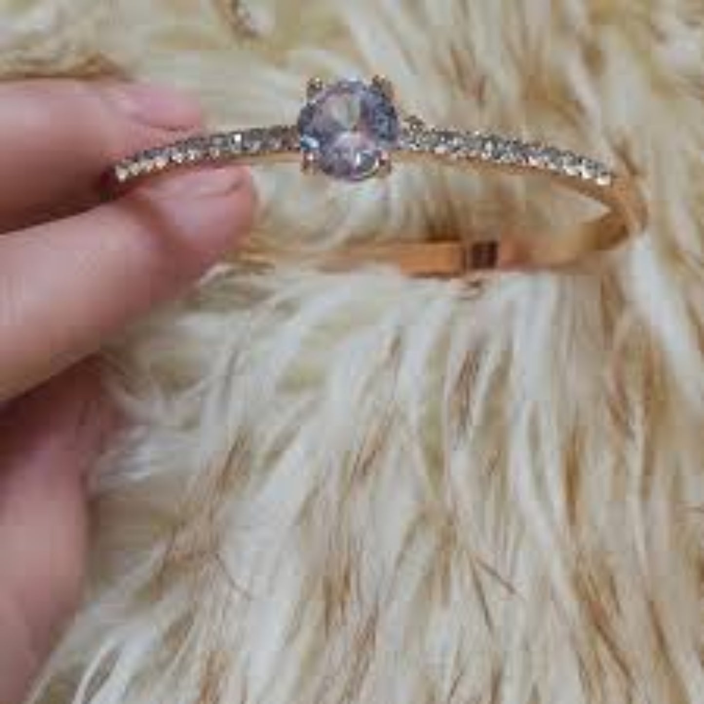 Anti Tarnesh Blue Diamond Bracelet