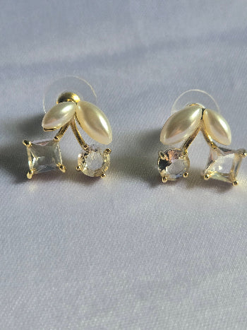 pearl diamond Earring