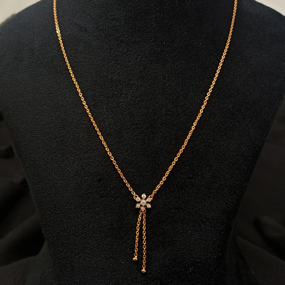 Flower Rose gold Necklace