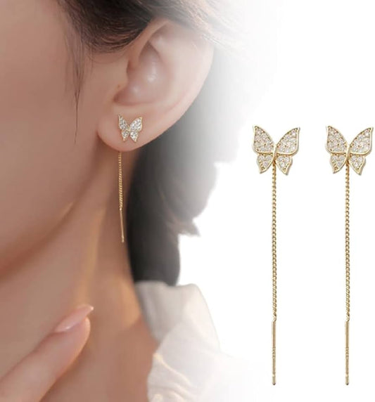 Hanging Butterfly Earring
