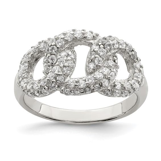 925 Sterling Silver three Circle Ring