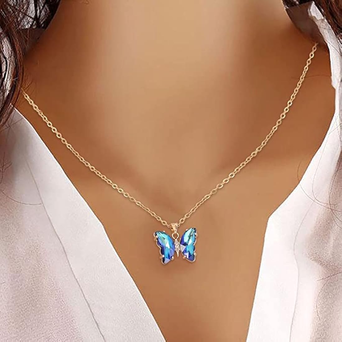 Blue Butterfly Pendant