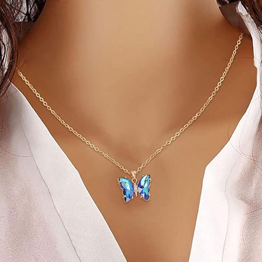 Blue Butterfly Pendant