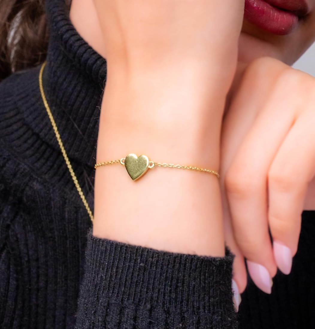 Heart gold plated Bracelet