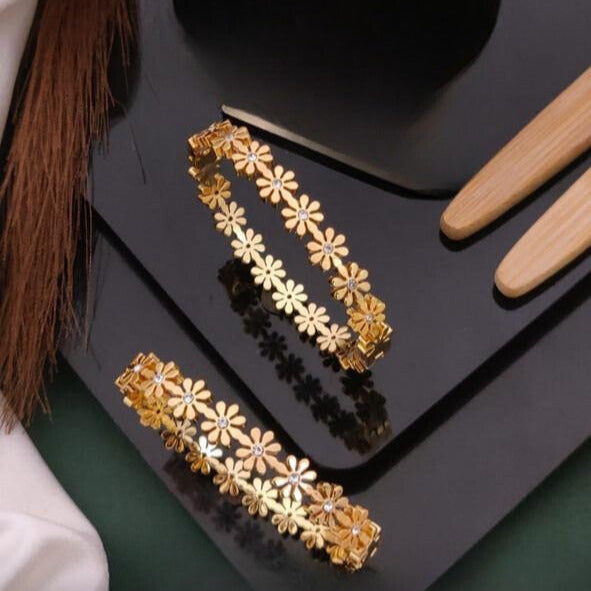 Dainty Baby Size Floral Handcuff