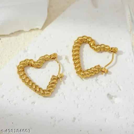 Heart beat Hoops Earrings