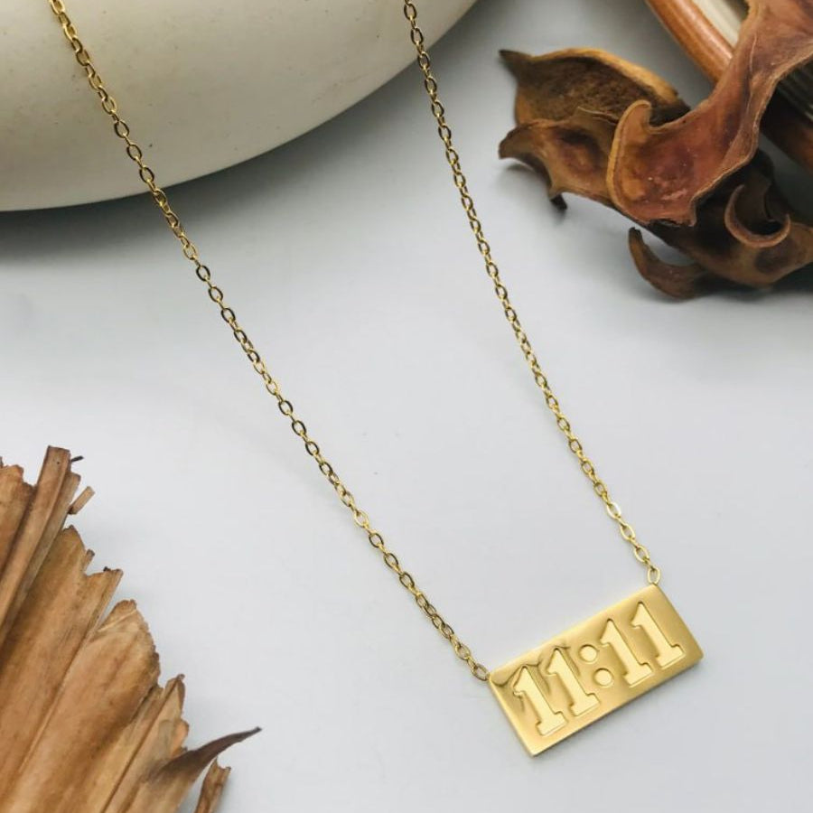 11 :11 Gold plated Pendant
