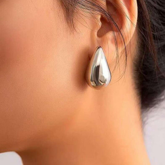 Silver Tear Drop Earring