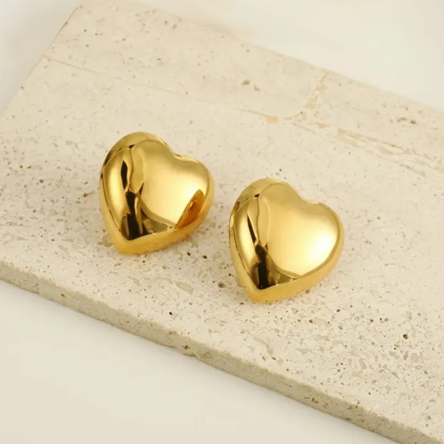 Heart Gold Plated Earring
