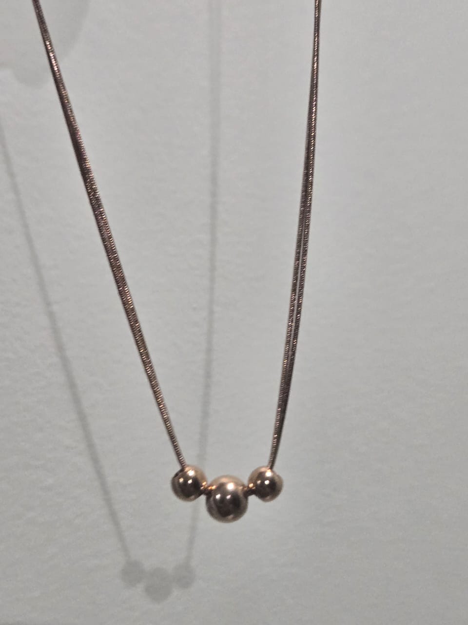 Gradient Beed Stainless Steel Necklace