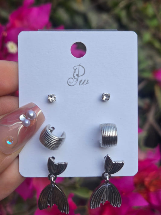 Mermaid Tail Combo Earring