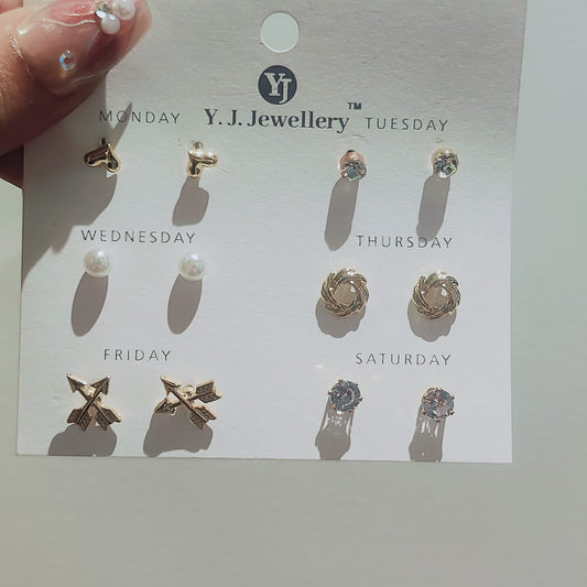 All Week Earring Studs