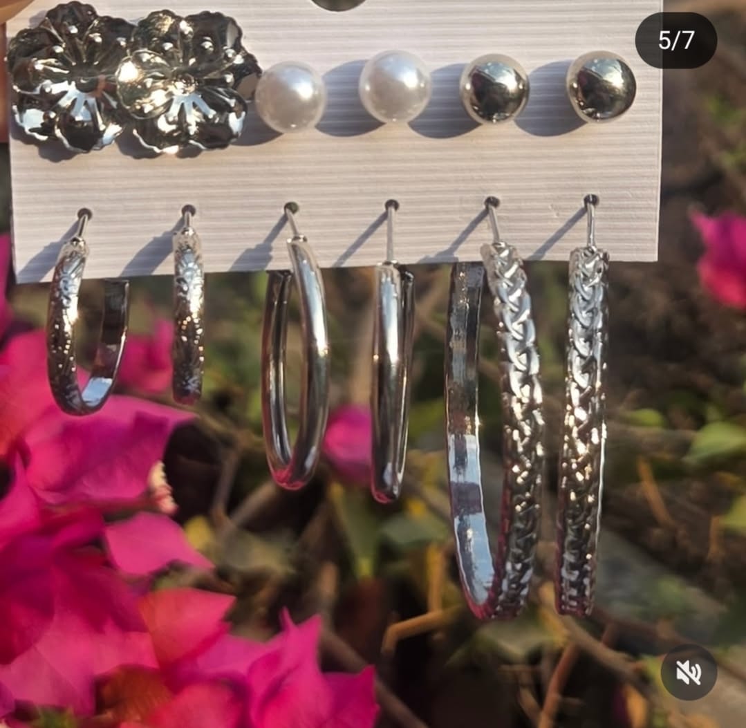 Combo Hoop Stainless Steel Earring