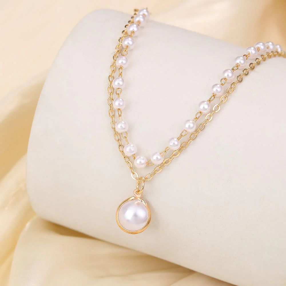 Pearl Two layer Pendant