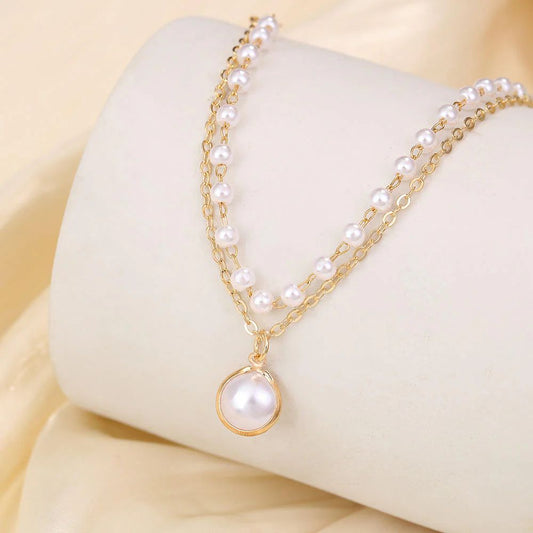 Pearl Two layer Pendant