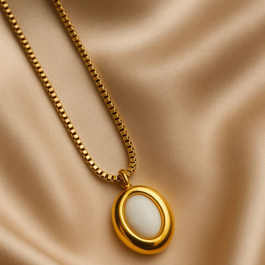oval Shape Antitarnish Pendant
