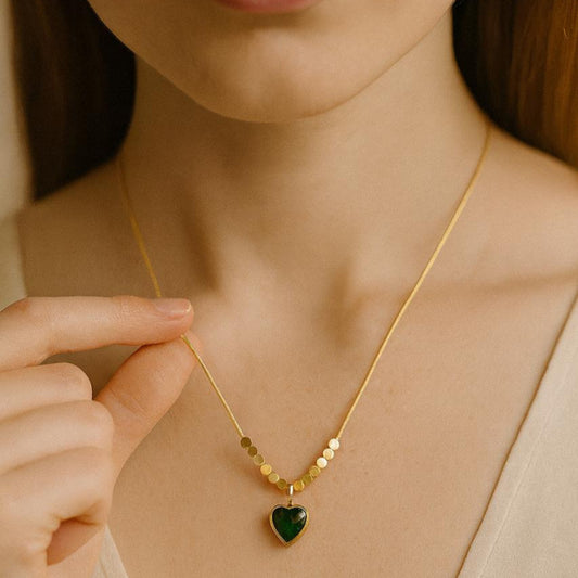 Emrald Gold plated Pendant