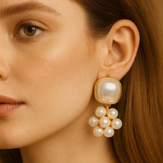 Trendy Peral Earrings