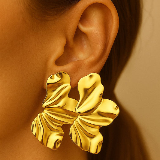 Half Flower Earring
