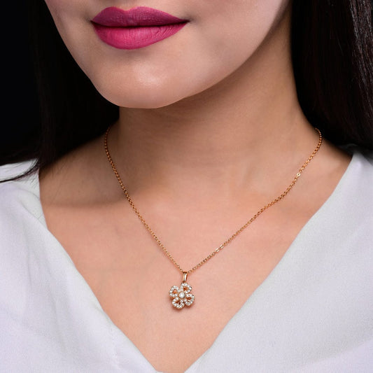 Four Leaf Heart Gold Plated Pendant