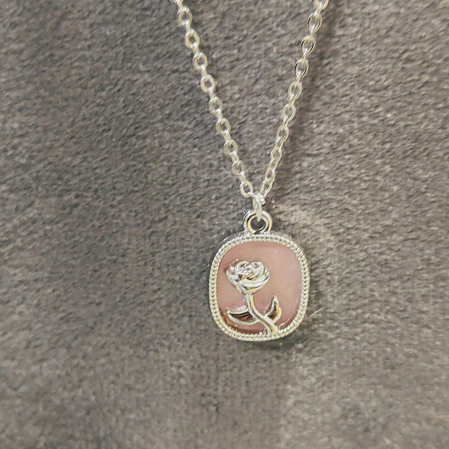 Pink Flower Pendant