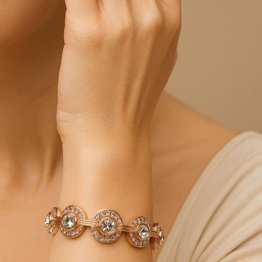 Zircon Gold Plated Bracelet