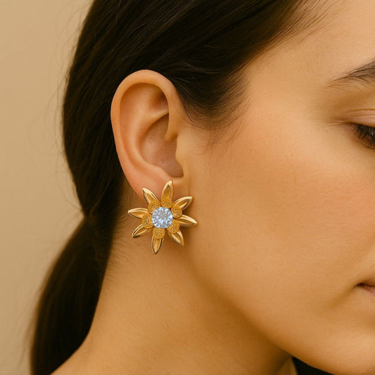 Sunflower Brooch Stud