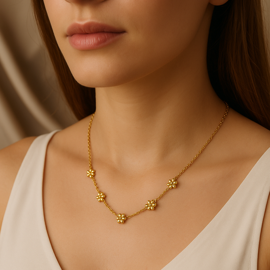 Dainty Floral Charm Pendant