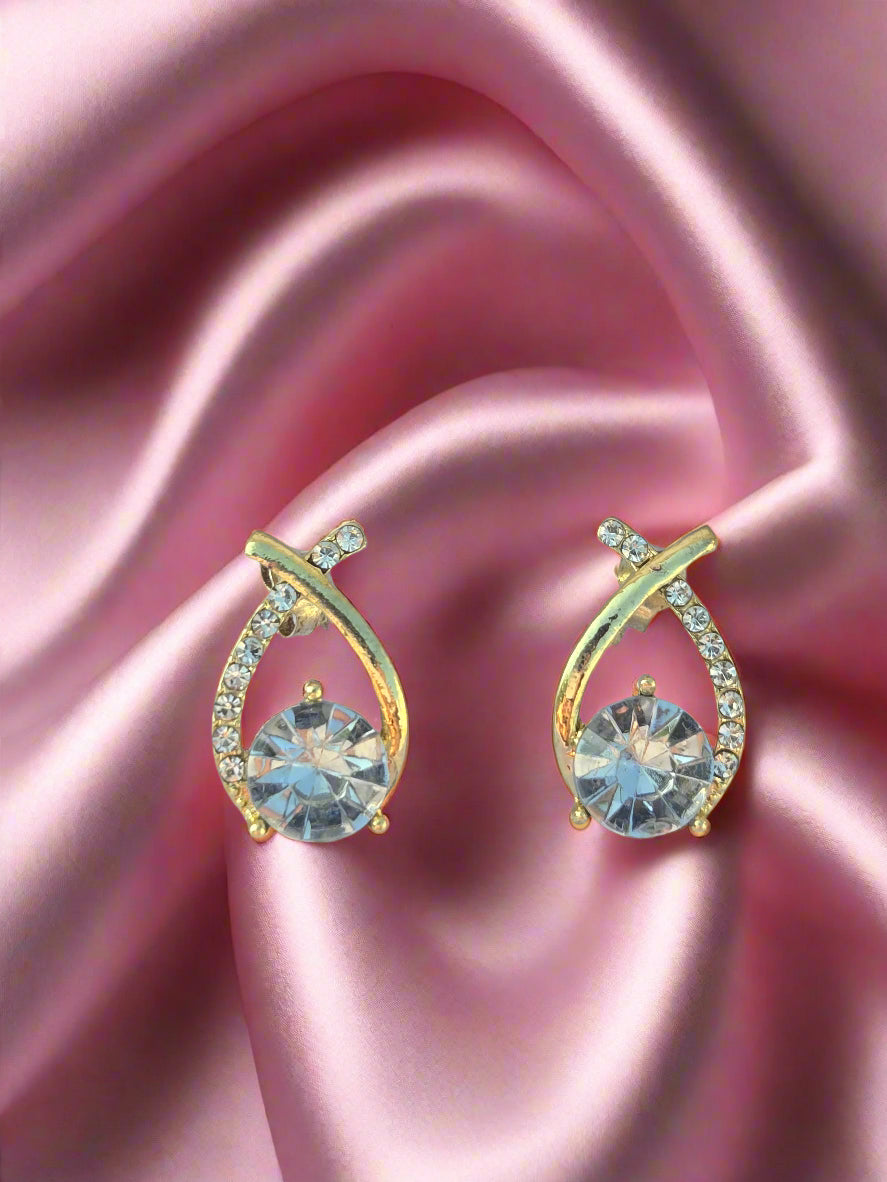 Crystal Diamond Earrings