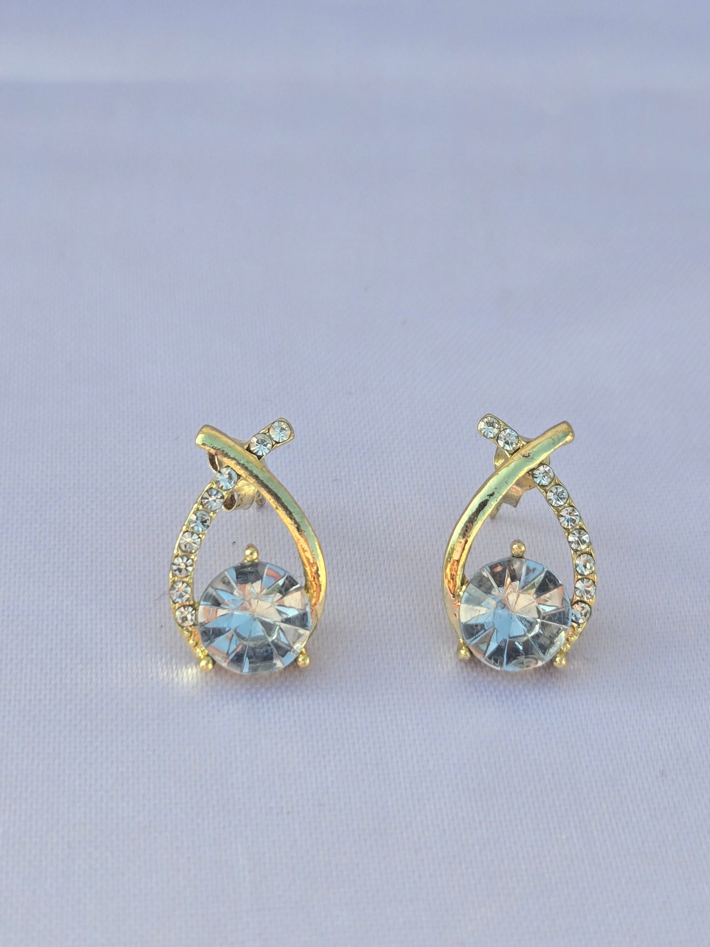 Crystal Diamond Earrings