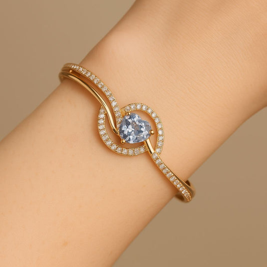 blue heart bracelet