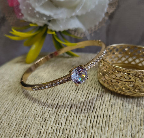 Anti Tarnesh Blue Diamond Bracelet