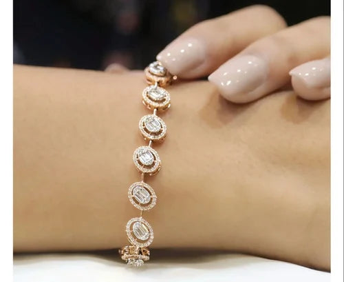 Zircon Gold Plated Bracelet