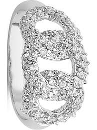 925 Sterling Silver three Circle Ring