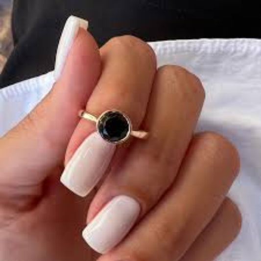 Black Gemstone Ring