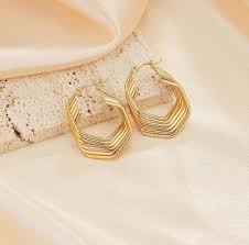 Demifine Gold Hoop Earrings