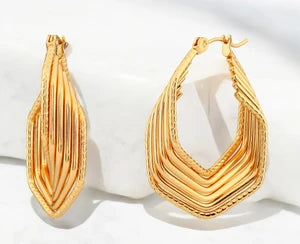 Demifine Gold Hoop Earrings